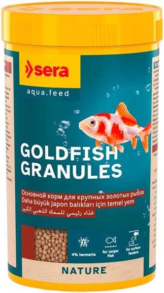 Sera GoldFish Granules Nature 250 ml 70 gr  Skt:12/2028   Orjinal Kutusunda ürün görseli 1