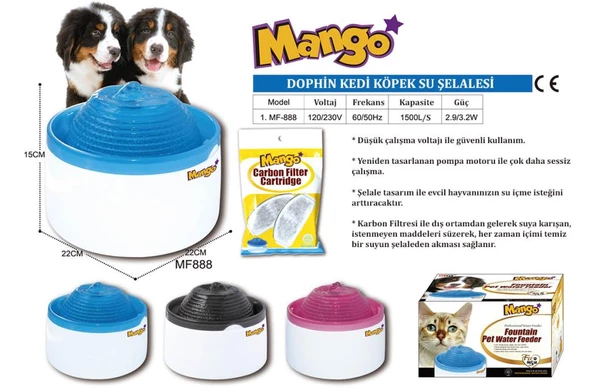 Dophin Kedi Köpek Su Şelalesi ürün görseli 1