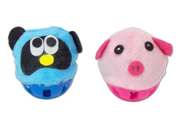 Eastland Kedi Oyuncağı İkili Peluş Top Kraftlı 7cm ürün görseli 1