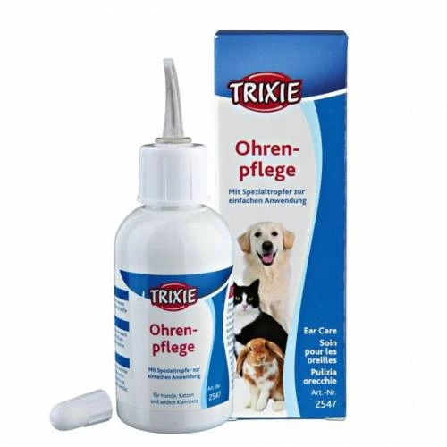 Trixie kedi köpek tavşan kulak bakım damlası, 50ml Skt:02/2027 ürün görseli 1