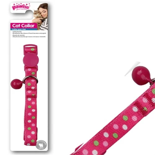 Pawise Pembe Benekli Kedi Boyun Tasması 30 cm ürün görseli 1