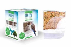 Fit Fly Akıllı Yemlik Küçük Irk Kuşlar İçin en : 10.1 yük: 15 derinlik :8.6 cm ürün görseli 1