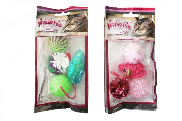 Pawise 28204 Kedi Oyuncağı Mix 4'lü ürün görseli 1