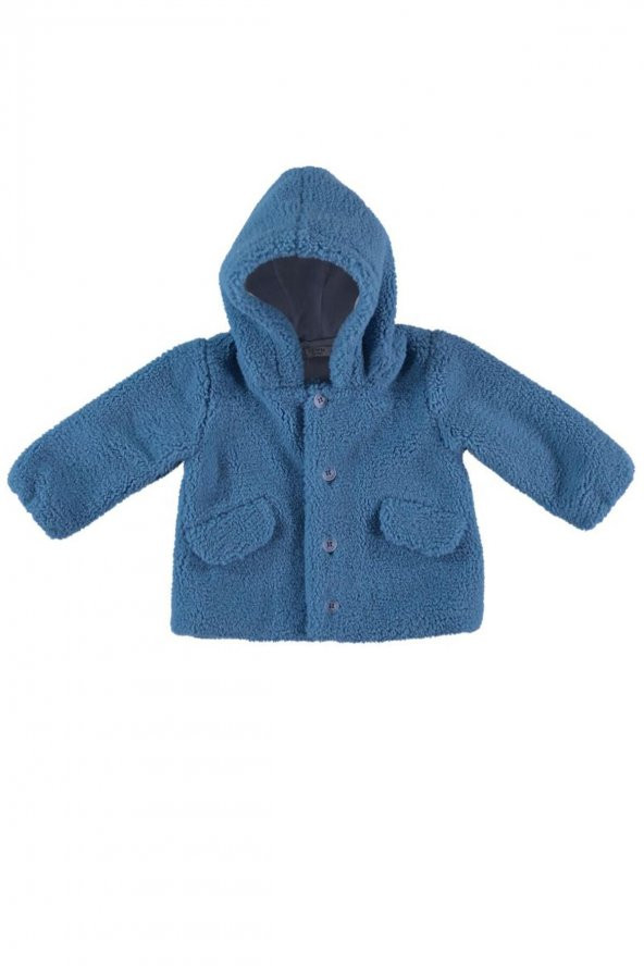 MonaRoza Erkek Mont Peluş Koyu Mavi Bebek Mont 22-546 ürün görseli 1