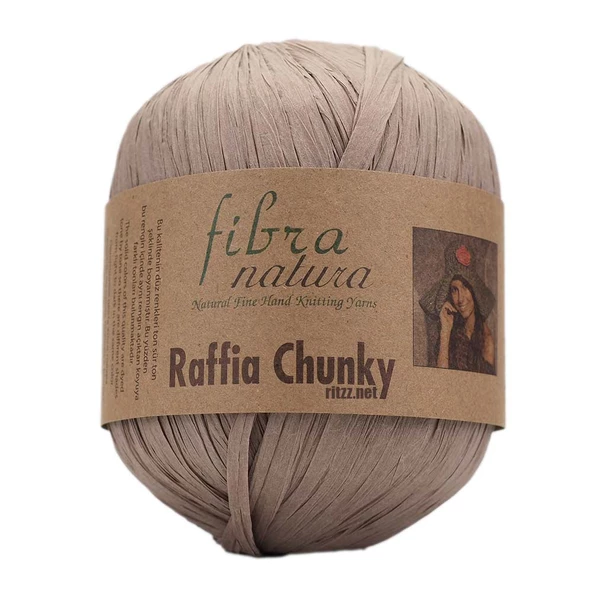 Fibra Natura Raffia Chunky 114-20 Koyu Kraft ürün görseli 1
