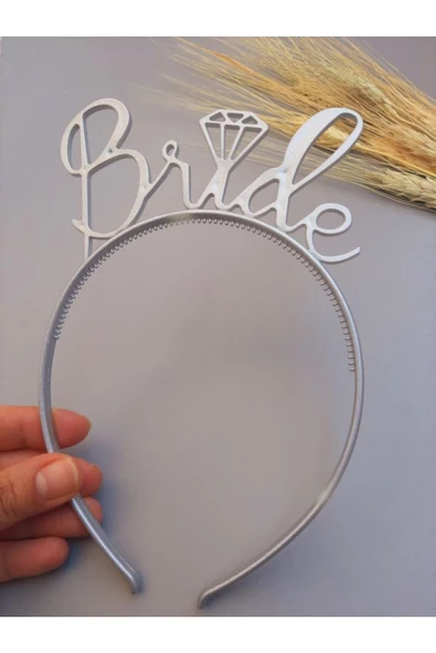 Kadın Mika Bride Taç Gelin Tacı - Resim 4