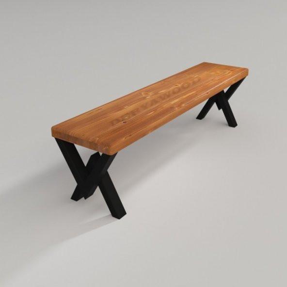 Deryawood Masif Ahşap Hestia Bank  37*120*45cm ürün görseli 1