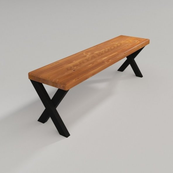 Deryawood Masif Ahşap Andora Bank  37*160*45cm ürün görseli 1