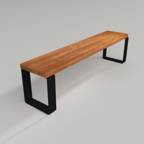 Deryawood Masif Ahşap Gaia Bank  37*120*45cm ürün görseli 1