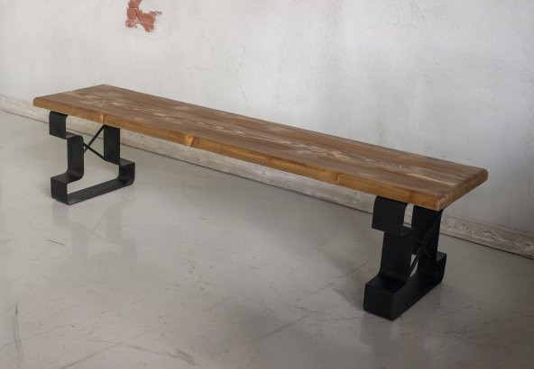 Deryawood Masif Ahşap Bank  100*37 Cm ürün görseli 1