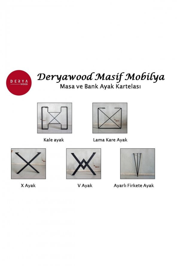Masi̇f Ağaç Arkalikli Bank X Ayak-cevi̇z-140cm ürün görseli 1