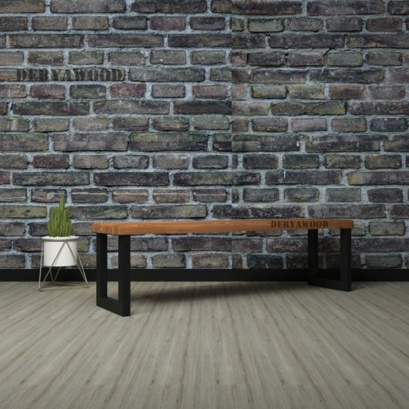 Deryawood Masif Ahşap Hera Bank  37*200*45cm ürün görseli 1