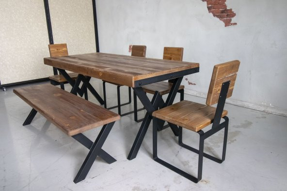 Deryawood Masif Ağaç Yemek Masası 100*85 Cm ürün görseli 1