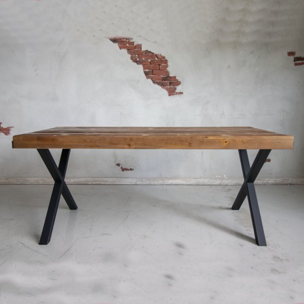 Deryawood Masif Ahşap Yemek Masası 140cm X 85cm ürün görseli 1