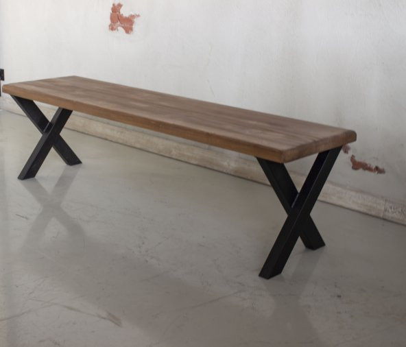 Deryawood Masif Ahşap Bank  240*37 Cm ürün görseli 1