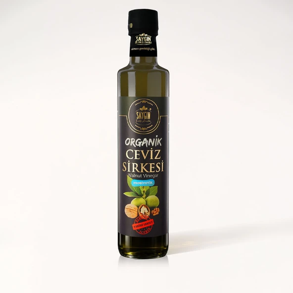 SAYGIN Organik Ceviz Sirkesi 500 ml ürün görseli 1