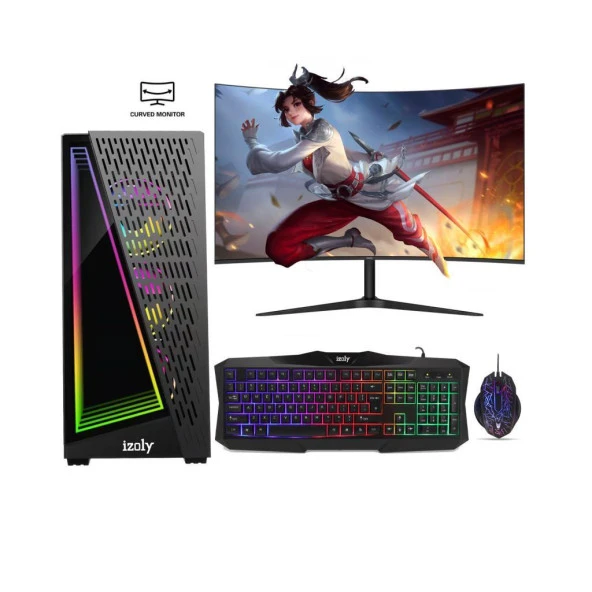 İzoly Spectre X i5-4570 256GB SSD RX 580 8GB 24'' Oyuncu Oem Seti ürün görseli 1