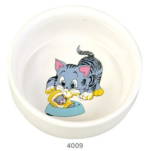 Trixie kedi seramik mama ve su kabı, 0,3lt/11cm ürün görseli 1