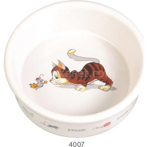 Trixie kedi seramik mama ve su kabı, 0,2lt/11cm ürün görseli 1