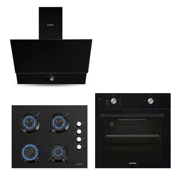 Black Still Button 3Lü Ankastre Set ürün görseli 1