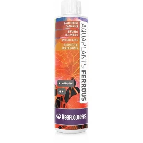 ReeFlowers AquaPlants Ferrous 85 ml. Skt:06/2027 Bitkili Akvaryum İçin , Büyümeyi Hızlandırır, Canlı Kırmızı Yapraklar ürün görseli 1