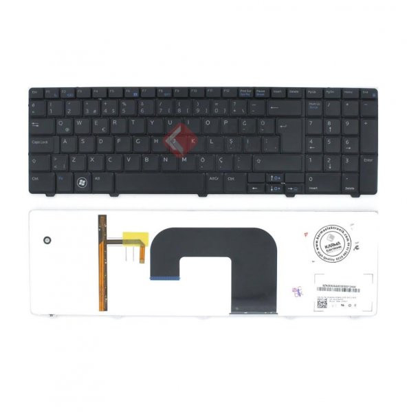 Dell Vostro 3700 P06E, P06E001 Notebook Klavyesi Siyah TR, ışıklı  Nsk-Dpa0T, 9Z.N3e82.A0t ürün görseli 1