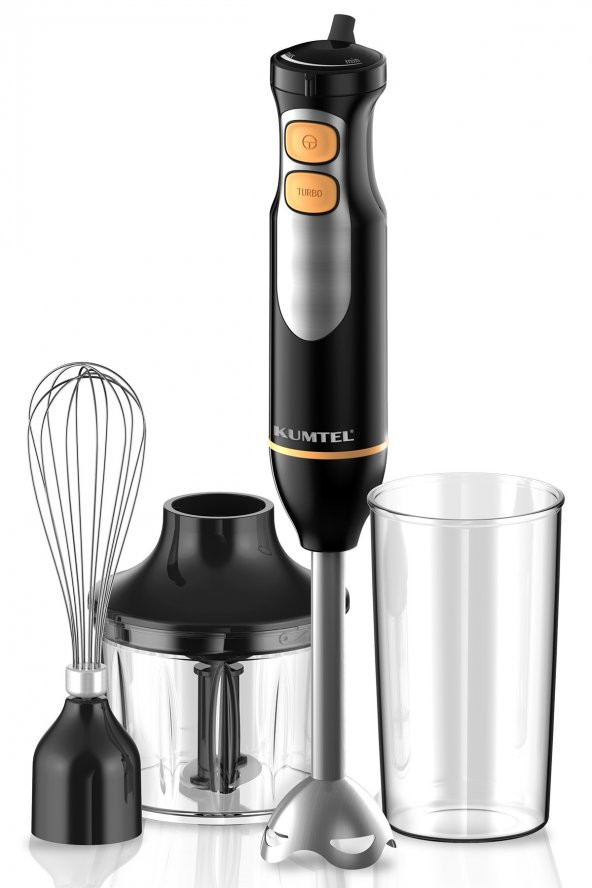 KUMTEL  Siyah El Blender Seti Çok Fonksiyonlu ürün görseli 1