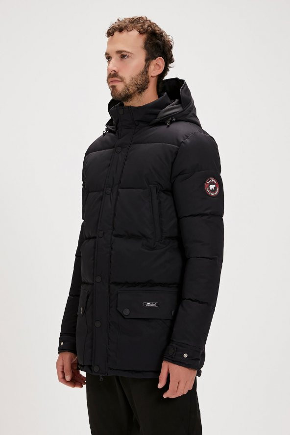 BAD BEAR COLONEL PUFFER COAT ERKEK UZUN MONT - Resim 3