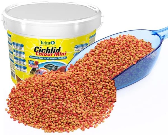 Tetra Cichlid Colour Mini 100 gr Skt :03/2028 Orjinal Kovadan Bölme Anadolu Pet Ürünüdür ürün görseli 1