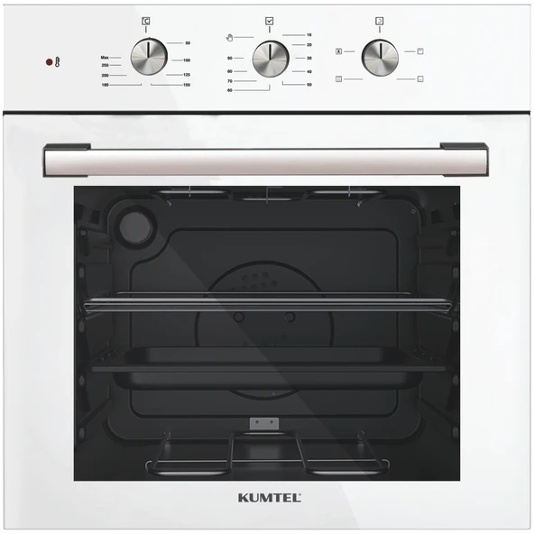 Kumtel Kristal Beyaz Cam Ankastre Set - Resim 4