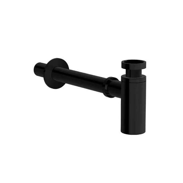 VitrA Liquid Uzun Lavabo Sifonu T Tipi Parlak Siyah A4512439 ürün görseli 1