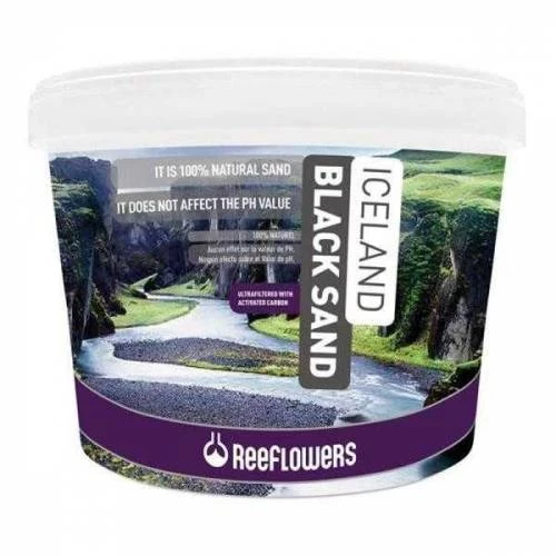 Reeflowers Iceland Black Sand 7 Kg Siyah Kum 3-5mm Yıkanmış ve Bakteriden Dezenfekte Edilmiştir. Boyasızdır ürün görseli 1