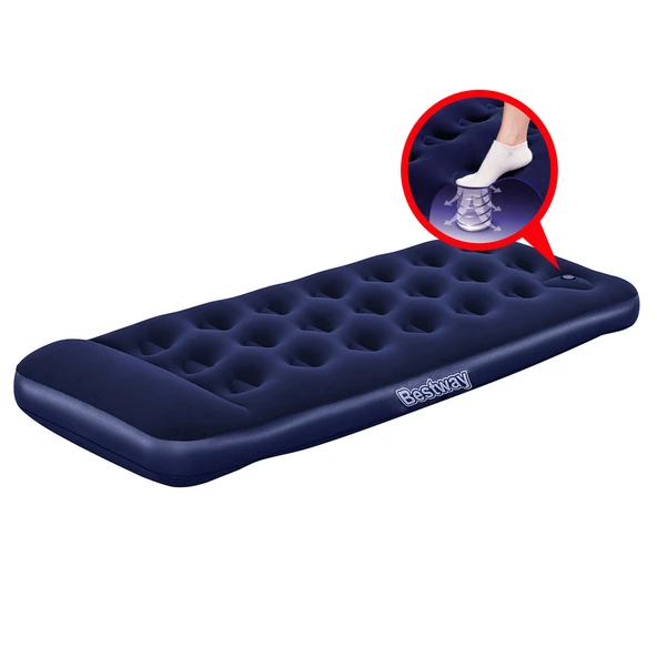 Bestway Tek Kişilik Ayak Pompalı 185cm x 76 cm x 28 cm Şişme Yatak 67223 ürün görseli 1