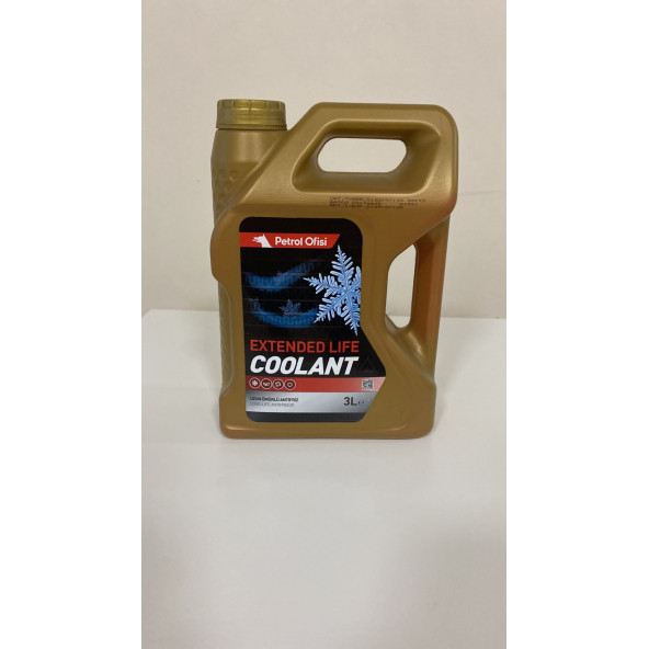 PETROL OFİSİ ORGANİK KIRMIZI ANTİFRİZ 3 LT (8.AY 2025 ÜRT) ürün görseli 1