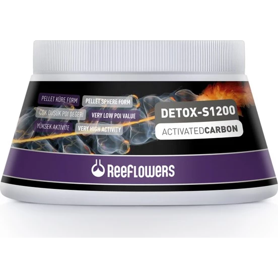 Reeflowers Detox-S1200 Activated Carbon 190 gr 250 ml Skt: 01/2027 ürün görseli 1