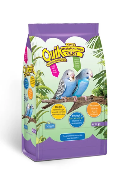Quik Junior Yavru Muhabbet Yemi 400 gr.Skt:12/2027 ürün görseli 1