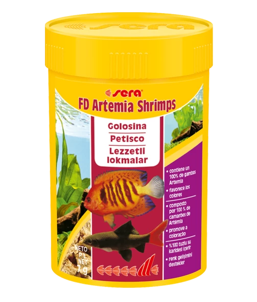 Sera FD Shrimp artemia 100 ml. Orjinal Kutusunda Skt : 05/2028 ürün görseli 1
