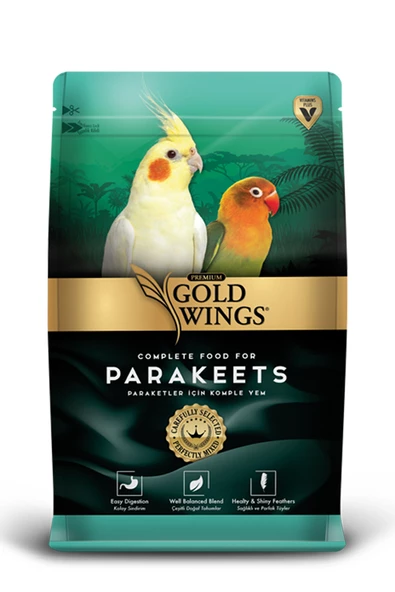 Gold Wings Premium Paraket Yemi 1 kg Skt:04/2028 ürün görseli 1