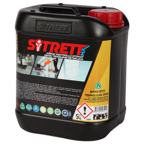 SİTRETT MX Zemin Temizleme Şampuanı Otomat Köpük Kontrollü 5 Kg ürün görseli 1