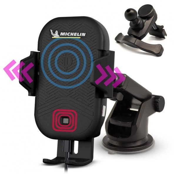 Michelin MC33368 Wireless Telefon Şarj Cihazı ve Dokunmatik Akıllı Telefon Tutucu ürün görseli 1