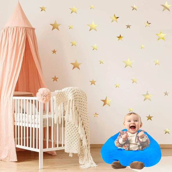 Bebe Yatmaz Bebek Oturma (Destek) Minderi - Mavi - Resim 3