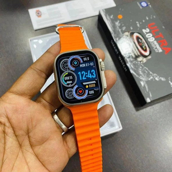 T10 Ultra 49 mm Akıllı Saat 2.09inç Büyük Ekran GÜMÜŞ KASA ürün görseli 1