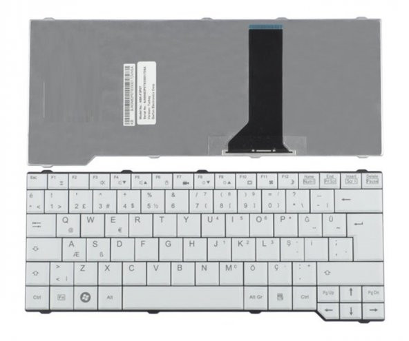 Fujitsu Siemens Amilo Sa3650 Notebook Klavye - Beyaz TR ürün görseli 1
