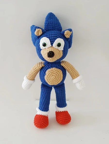 Sonic Amigurumi Organik Oyuncak ürün görseli 1