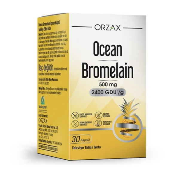 Ocean Bromelain 30 Kapsül ürün görseli 1