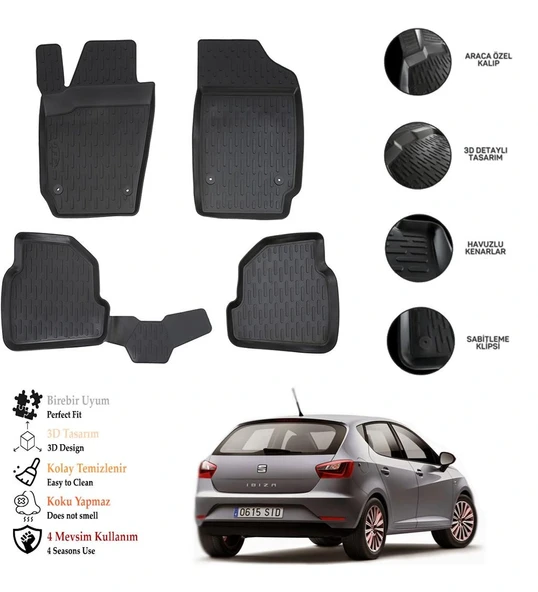Seat Ibıza 2016 3D Havuzlu Paspas OTL ürün görseli 1