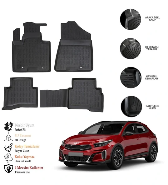 Kıa Sportage 2016 3D Havuzlu Paspas OTL ürün görseli 1