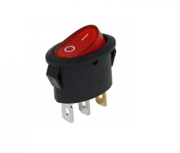 IC-134B Oval Işıklı Anahtar On-Off 3P ürün görseli 1
