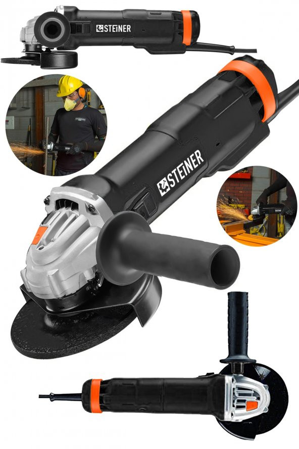 STEİNER Alman 4200 W Metal Şanzuman Bakır Sargılı Avuç Içi Taşlama Demir Metal Kesme Makinesi Spiral 125 Mm ürün görseli 1