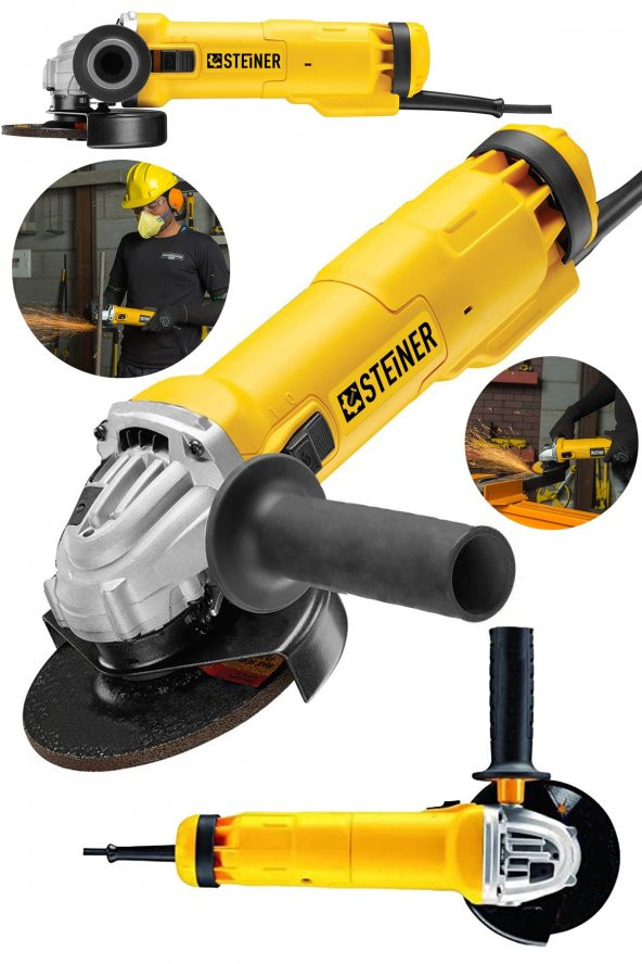 STEİNER Alman 4200 W Metal Şanzuman Bakır Sargılı Avuç Içi Taşlama Demir Metal Kesme Makinesi Spiral 125 Mm ürün görseli 1